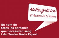 El Teatre Núria Espert participarà a la Marató de Donació de Sang